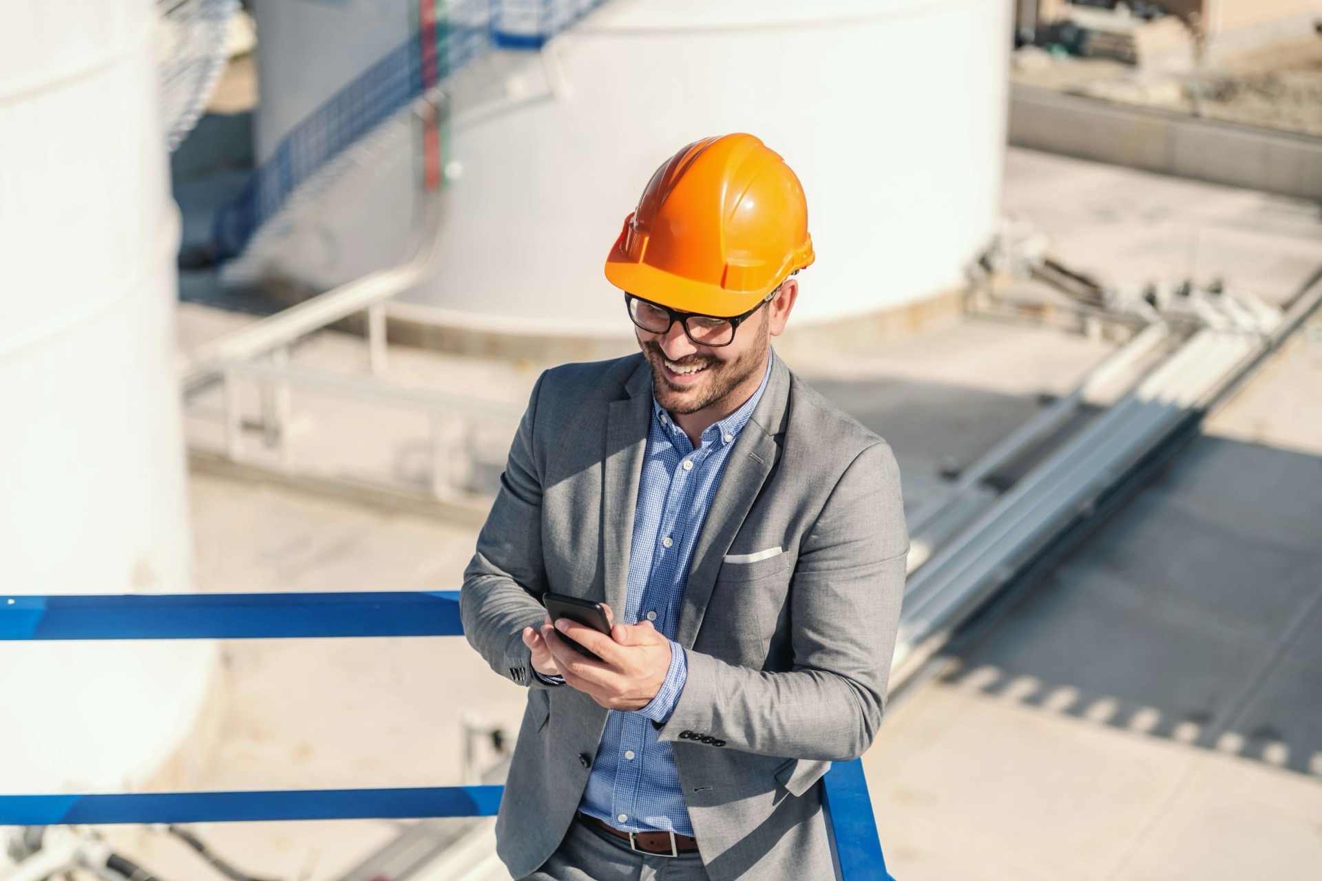 Worker on site